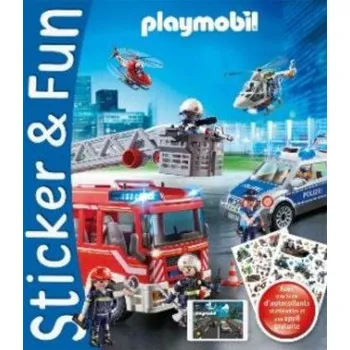 Stavebnice Playmobil PLAYMOBIL - POMPIERS STICKER AND FUN - 2 EN 1