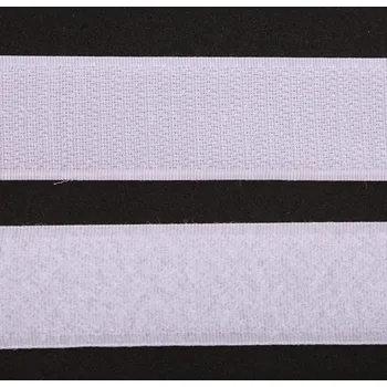 Zip Suchý zip 25 mm v bílé barvě I-TR0-25-101