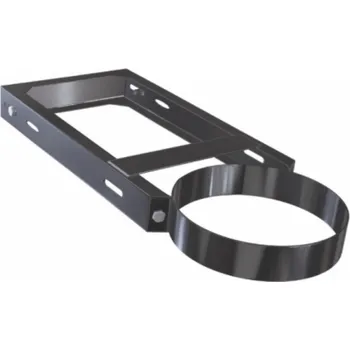 Kouřovod CIKO Stěnový držák pro průměr 150 mm, odstup 315-532 mm, NEREZ lesklý plášť