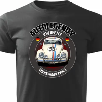 Pánská móda STRIKER Tričko autolegendy brouk Barva: Černá, Velikost: S