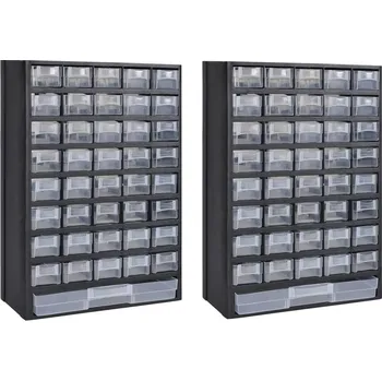 vidaXL Box na nářadí se 41 zásuvkami 2 ks plastový [275657]