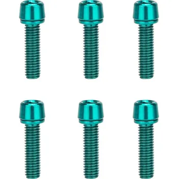 ZTTO Šrouby představce jízdního kola M5 x 18 mm 6ks zelená