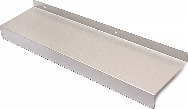 Pozinkované parapety Stříbrná RAL 9006_polomat šířka 90mm