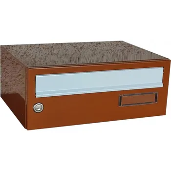 Poštovní schránka Poštovní schránka B-015 - lakovaná - RAL 8003 hnědá + šedá sklapka