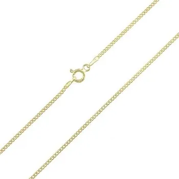 Řetízek Stříbrný pozlacený řetízek pancr délka řetízku 40cm