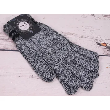 Rukavice Rukavice prstové YO RED0074 šedý melír velikost rukavic: 26 cm