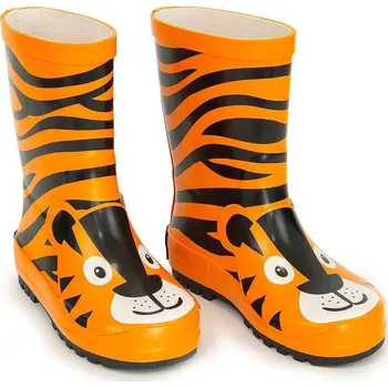 Dívčí obuv Pidilidi Dětské holínky Tygr oranžová Vel. 24