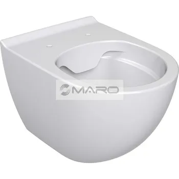 Klozet MARO Heno WC klozet závěsný bez splachovacího kruhu, délka 51 cm, splachování 6 l, bílý, X01811
