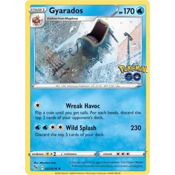 Společenská hra Pokémon karta Gyarados 022/078 Holo - Pokémon Go