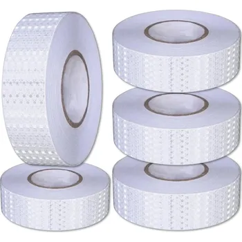 Lepicí páska DZL Sada 5ks reflexní samolepící páska stříbrná, 25m x 5cm