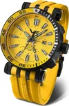 Vostok Europe Energia Rocket Automatic GMT NH34-575C719 - Žlutý silikonový řemínek + 5 let záruka, pojištění a dárek ZDARMA