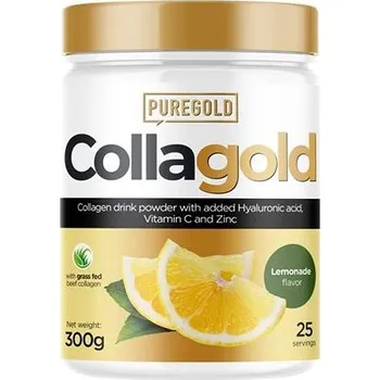 Protein PureGold CollaGold + kys. hyaluronová 300 g, citron