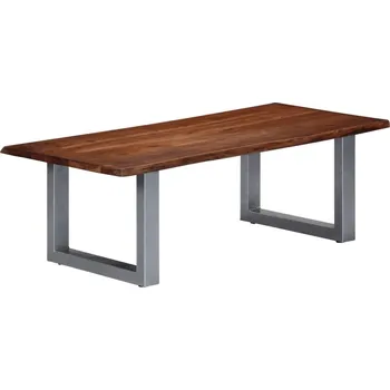 Nábytek vidaXL Konferenční stolek s živou hranou 115x60x40cm dřevo akácie [247828] Barva: Hnědá