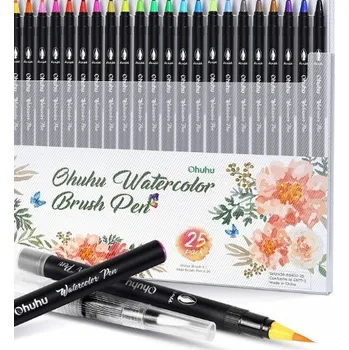 Ohuhu Watercolor Brush Pen 25 ks
