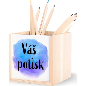 Stojan na tužky a psací potřeby vlastním potiskem