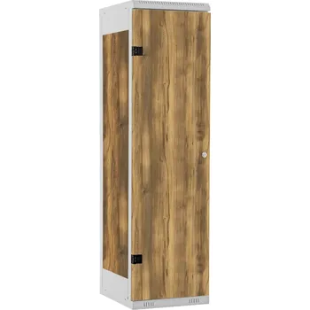 Šatní skříň TRITON šatní skříň 1-dveřová kov-lamino T1970, šedá - dub Baroque Amber + doprava zdarma