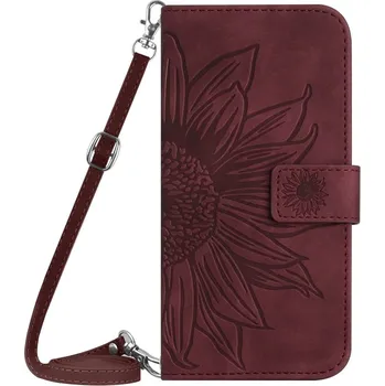 Příslušenství pro tablet VSECHNONAMOBIL 65768 ART SUN FLOWER Peněženkový obal pro Honor X6a bordó