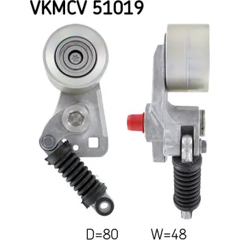 Napínák, žebrovaný klínový řemen SKF VKMCV 51019