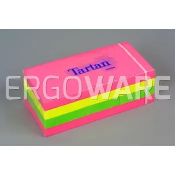 Samolepící bloček Samolepící bloček Tartan 38x51mm neon 12x100 listů - 1102050007