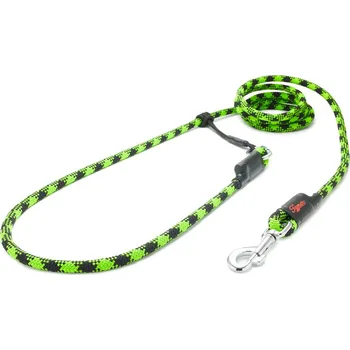 Vodítko pro psa Tamer Lanové vodítko EASYLONG | Velký pes | Černozelené - 089 Délka: 2,5 m
