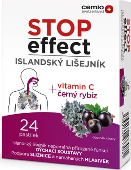 Přírodní produkt Cemio Stop Effect islandský lišejník 80 mg 24 tob.