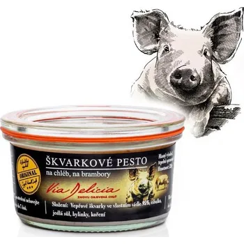 Konzervované maso Škvarkové pesto