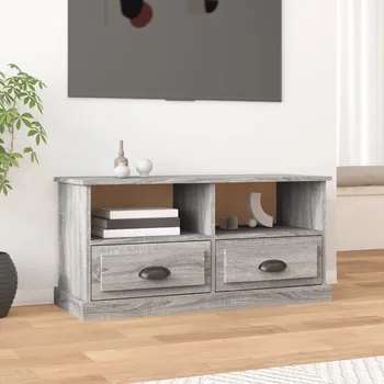 Televizní stolek vidaXL TV skříňka 93 x 35,5 x 45 cm kompozitní dřevo [816468] Barva: šedá sonoma