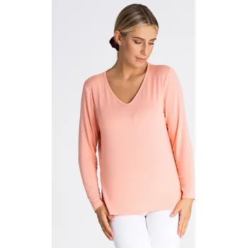 Dámské tričko Meruňkové tričko s dlouhým rukávem M980 pink Velikost: M