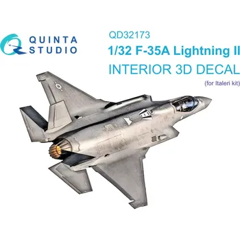 Plastikový model Quinta studio 1/32 F-35A 3D-Print.&col.Interior (ITAL)