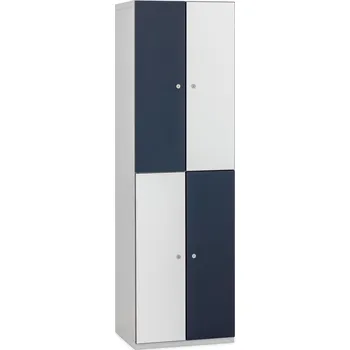 Šatní skříň TRITON Šatní skříňka 4-boxová Modular 1970 x 800 x 500 mm - lamino/kov Provedení lamina:: dub Nagano 8431 SN, Provedení zámku: jiný zámek (uveďte do poznámky) - cena na vyžádání, Provedení skeletu: kov šedá RAL 7035