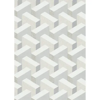 Tapeta DIMEX | Vliesová tapeta na zeď WPE-901920 | 0,53 x 10,05 m | bílá, krémová, béžová, šedá + Bílá, krémová, béžová, šedá vliesová tapeta na stěnu WPE901920 v rozměru 0,53 x 10,05 m