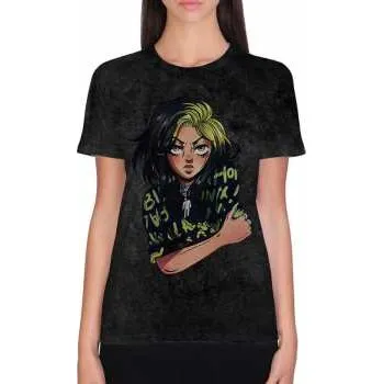 Pánské oblečení Merch Billie Eilish: Tričko Anime Billie M 2022
