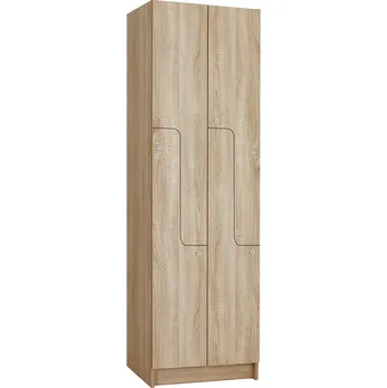 Šatní skříň TRITON Šatní skříňka „Z“ 4-boxová 1970x800x500 lamino/lamino Provedení lamina:: dub Nagano 8431 SN, Provedení zámku: jiný zámek (uveďte do poznámky) - cena na vyžádání
