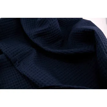 Vaflovina 100% bavlna - tmavě modrá - šířka 155 cm