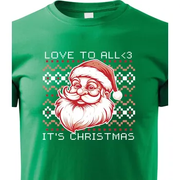 Chlapecké tričko Dětské tričko Vánoční Santa, Barva Zelená, Velikost 110 cm/4 roky, Canvas Dětské tričko Bezvatriko.cz 2156