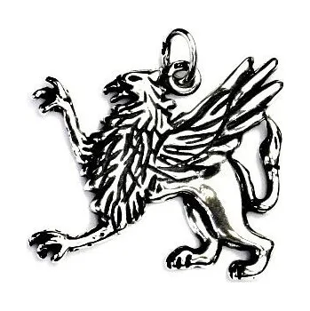 Přívěsek Stříbrný přívěsek Gryf - P438 (Stříbrný bájný Gryf ochránce pokladů)