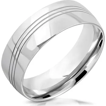 Prsten Šperky4U Pánský ocelový prsten - velikost 58 - OPR0107-58