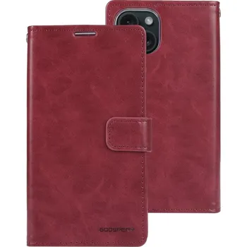 Pouzdro na mobilní telefon Mercury Ochranné pouzdro na iPhone 15 - Mercury, Bluemoon Diary Wine