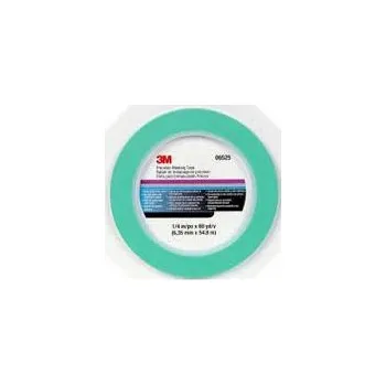 Lepicí páska 3M 6525 Ostrá obrysová maskovací páska, zelená 6,35 mm x 54,8 m