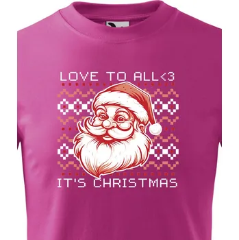 Chlapecké oblečení Dětské tričko Vánoční Santa, Barva Purpurová, Velikost 110 cm/4 roky, Canvas Dětské tričko Bezvatriko.cz 2156