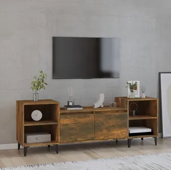 Televizní stolek vidaXL TV skříňka 160 x 35 x 55 cm kompozitní dřevo [821197] Barva: kouřový dub