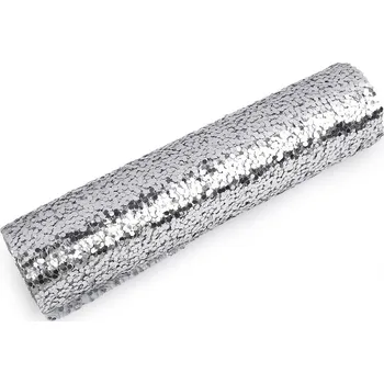 Pavučinka / štola / běhoun dekorační s glitry šíře 24 cm