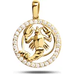 Lillian Vassago Zlatý přívěsek znamení Rak LLV95-GP001-Rak