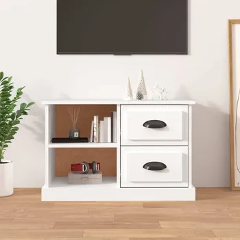 Obývací pokoj vidaXL TV skříňka 73 x 35,5 x 47,5 cm kompozitní dřevo [816170] Barva: Bílá