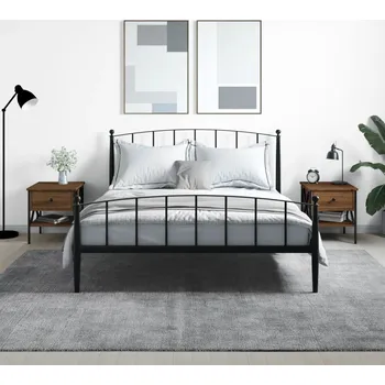 Nábytek vidaXL Noční stolky 2 ks 40 x 42 x 45 cm kompozitní dřevo [825960] Barva: hnědý dub