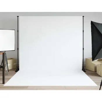 Fotopozadí vidaXL Stojan na pozadí černý 254 x 243 cm ocel [190267]
