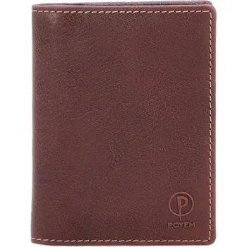 Obal na doklad Peněženka unisex Poyem hnědá 5229 Poyem H