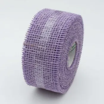 Stuha Jutová stuha 5 cm x 1 m fialová