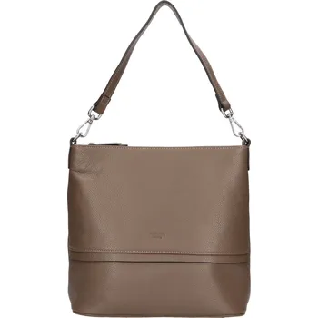Kabelka Dámská kožená kabelka přes rameno Katana Kaliste - tmavě béžová