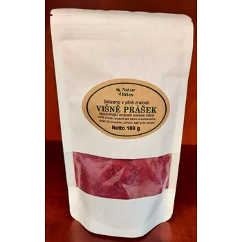 Sušené ovoce Višně lyofilizované-prášek (sušené mrazem) 100 g, NaturBites